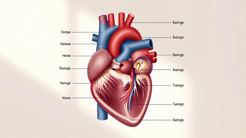 El Esquema del Corazón: Un Análisis Detallado de su Estructura y Funcionamiento 3 Corazón anatómico detallado con arterias etiquetadas