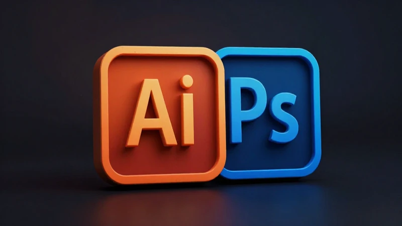 Diseño digital moderno con iconos superpuestos