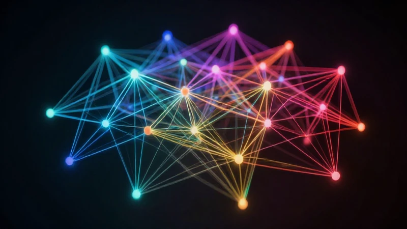 Cuáles son las claves del Mapa Conceptual de Derechos Humanos 6 Red abstracta brillante, vista aérea dramática
