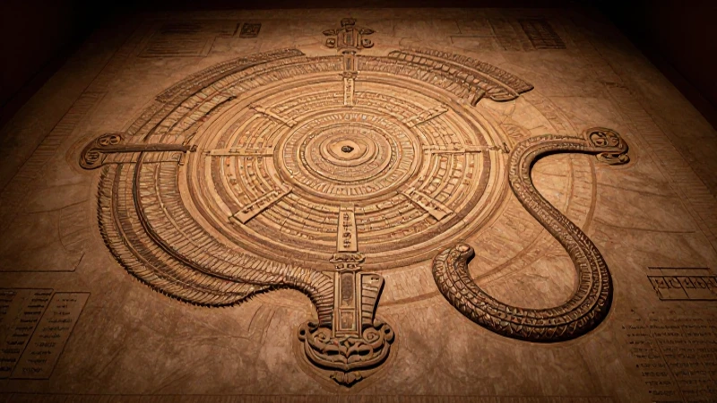 Cosmovisión náhuatl, serpiente emplumada e iluminación dramática