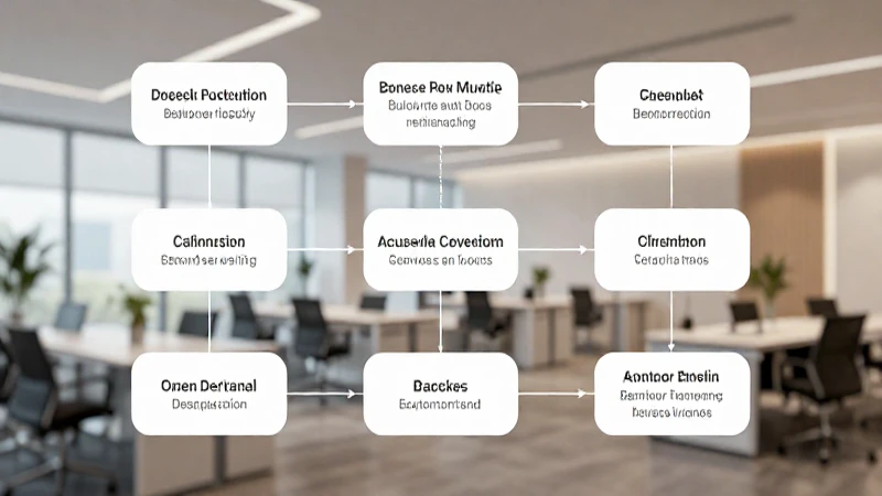 Oficina moderna con diagrama iluminado