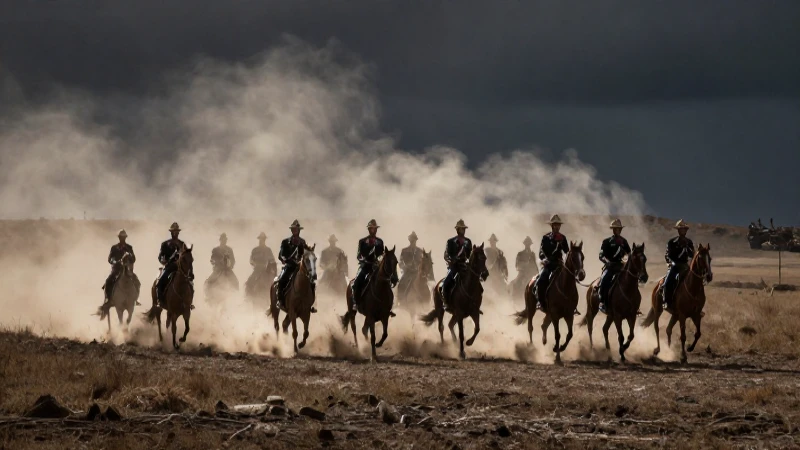 Cargadores mexicanos, campo polvoriento, drama cinematográfico
