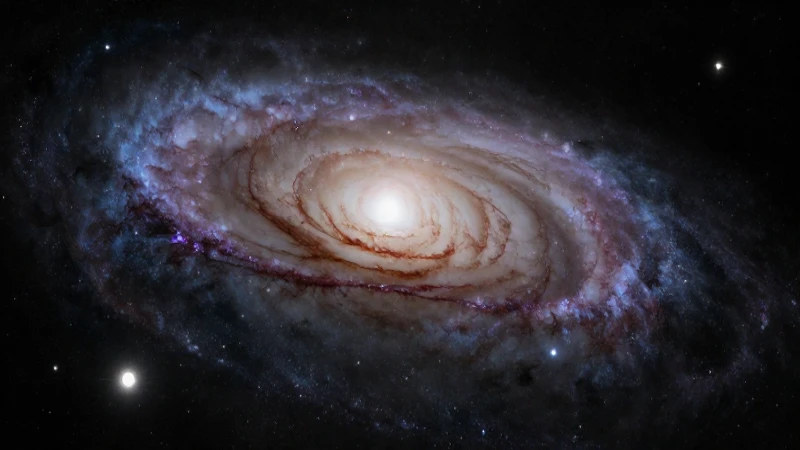 Galaxia espiral iluminada por polvo cósmico