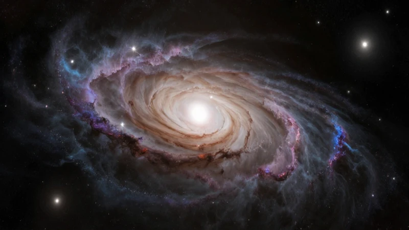 Nebulosa cósmica con galaxias incipientes brilla