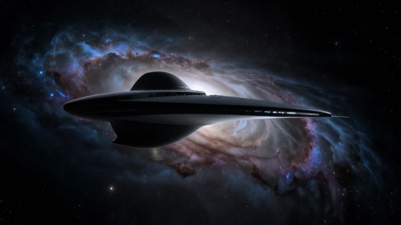 Silueta de la Enterprise contra nebulosa dramática