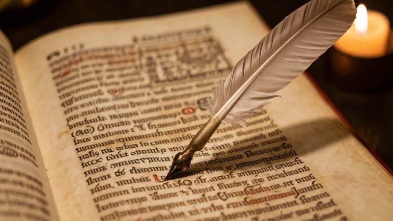 Cuál es la línea del tiempo del género narrativo 7 Manuscrito antiguo iluminado por luz cálida