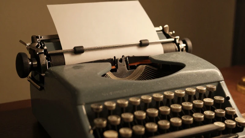 Cuál es la evolución histórica de los procesadores de texto 9 Máquina antigua, papeles, luz cálida, estilo retro