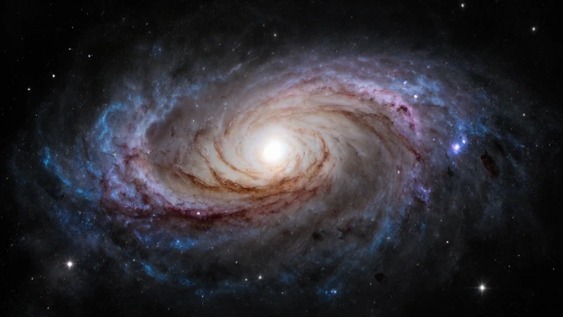 Via lactea lejana con luz dramática