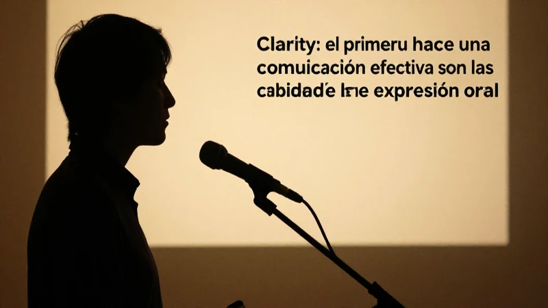 Claridad es fundamental para una buena oratoria