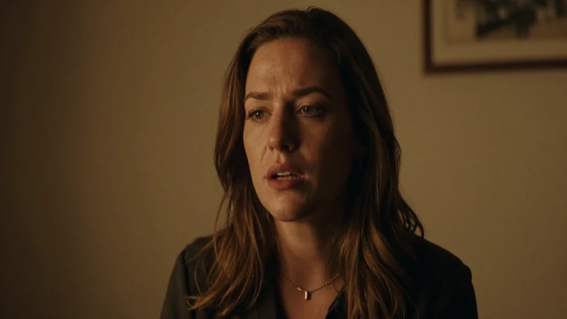 Mujer habla, hilos entrelazados, luz cinematográfica cálida