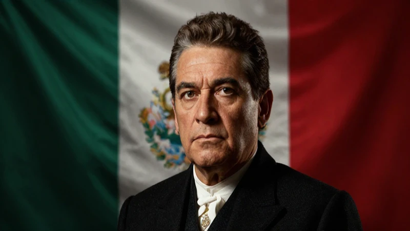Retrato de Juárez con fondo histórico dramático