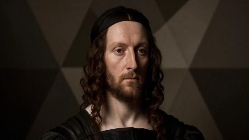 Conoces la línea del tiempo de la vida y legado de Descartes 5 Retrato renacentista con luz dramática y fondo geométrico
