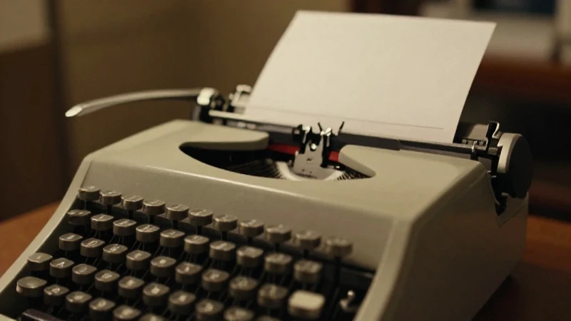 Una máquina de escribir beige, foto antigua