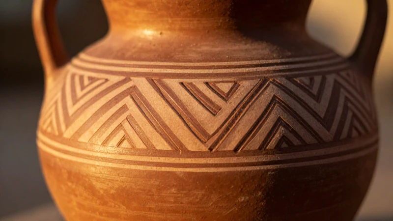 Cerámica mochica revela diseños geométricos cálidos