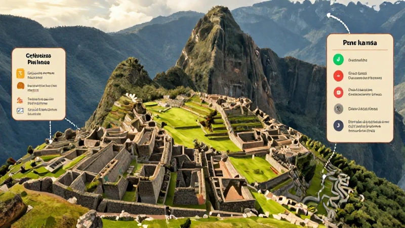 Ruinas andinas muestran arte colorido e histórico