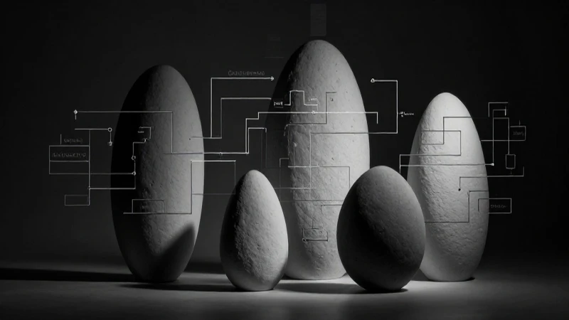 Figuras abstractas, diagramas y luces contrastadas