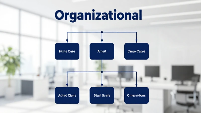 Organigrama moderno con luz profesional