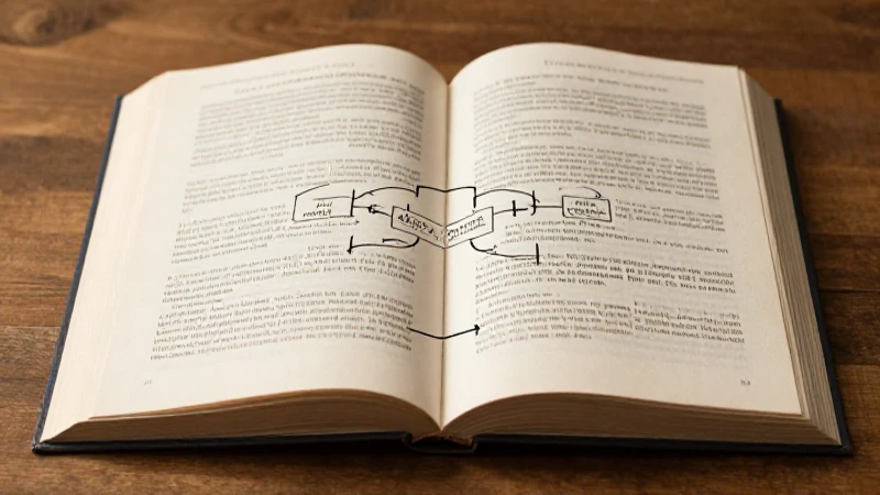 Cómo crear un mapa conceptual del derecho laboral efectivo 7 Libro abierto, diagrama conectado, luz cálida