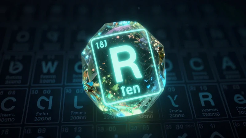 Muestra elemental brillante, ilustración científica precisa