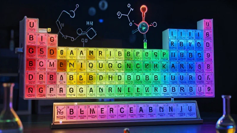 Química visualmente impactante e hiperrealista