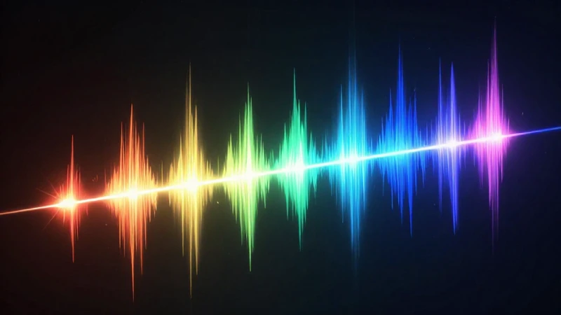 Espectro electromagnético brillante, cinematográfico e iluminado