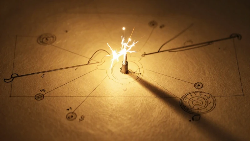 Ilustración científica antigua con luz dorada y sombras