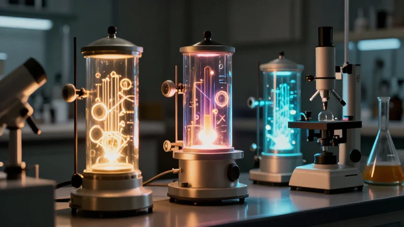 Laboratorio antiguo con ciencia y drama