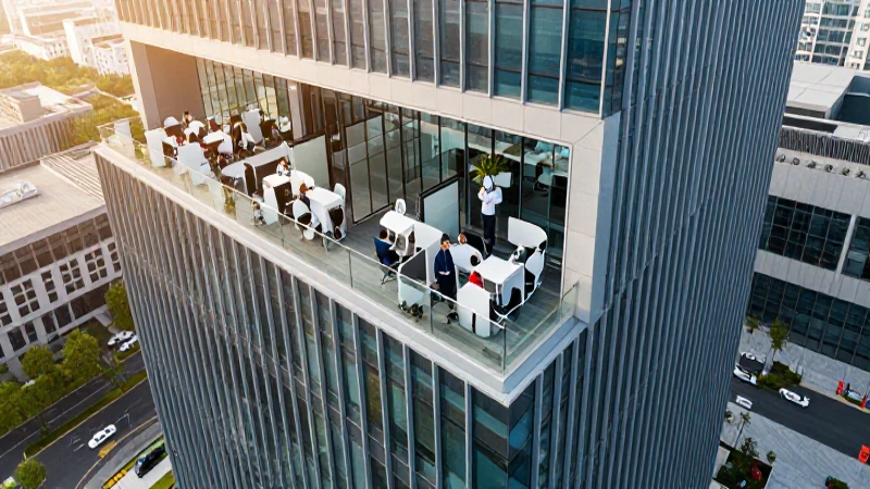 El Esquema de desarrollo: una estrategia para el crecimiento y la planificación a largo plazo 4 Edificio moderno irradia trabajo y luz