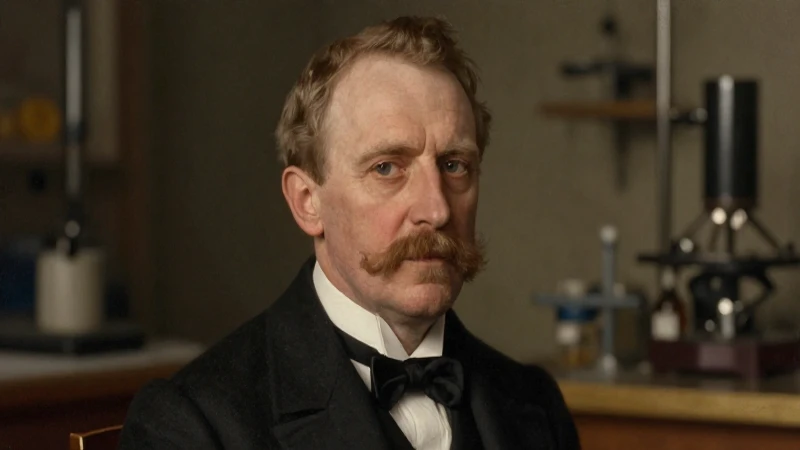 La línea del tiempo de Rutherford: Descubrimientos y logros 4 Retrato elegante de Rutherford con iluminación escénica