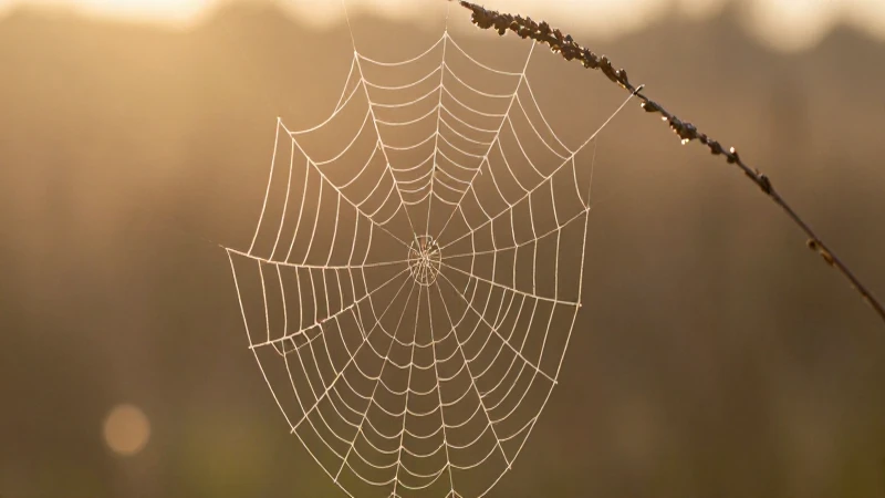 Es útil el diagrama de araña para mapas conceptuales 3 Tela de araña detallada bajo luz cálida