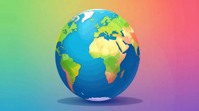 Mapa conceptual sobre recursos naturales 5 Globo terráqueo ilustrado con colores vibrantes