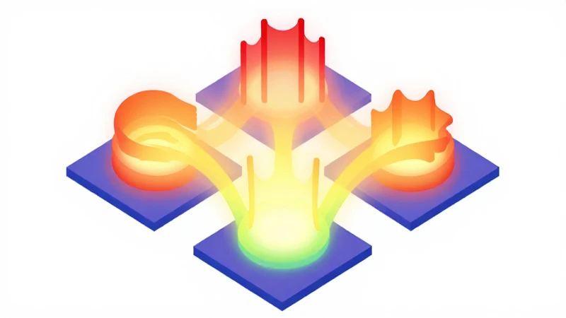 Dibujo de un Mapa Conceptual de la Energía Térmica y Más 4 Diagramas térmicos vibrantes, iluminación suave e isométrica