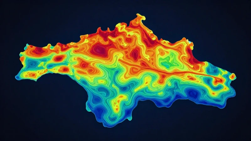 Dibujo de un Mapa Conceptual de la Energía Térmica y Más 3 Mapa térmico vibrante con luz suave
