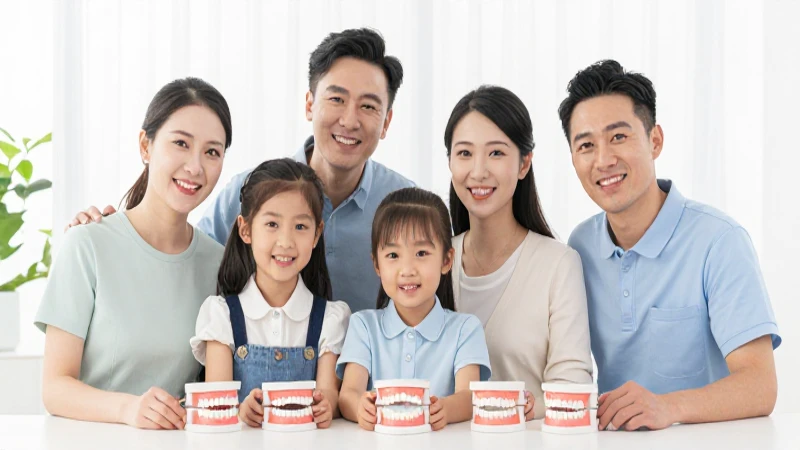 Familia diversa sonríe en estudio luminoso