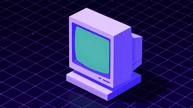 Monitor retro con estética analógica brillante