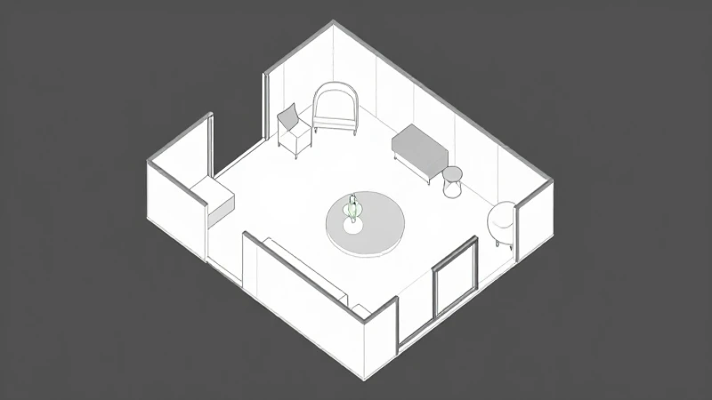 Diseño arquitectónico limpio e isométrico minimalista