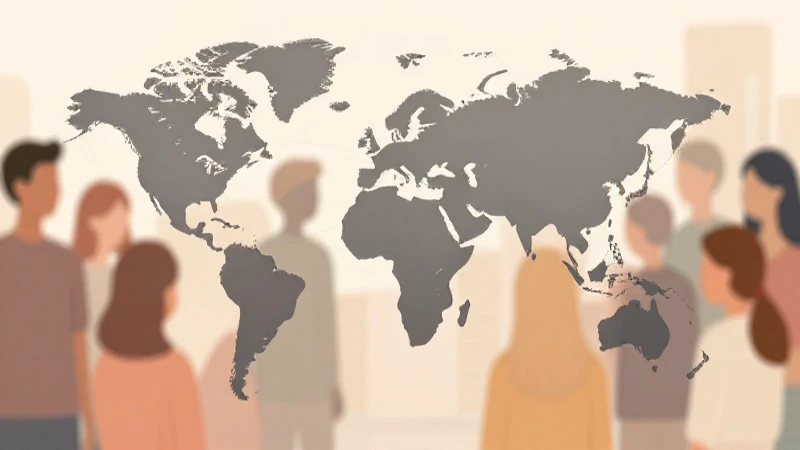 Personas diversas unidas en un mundo cálido
