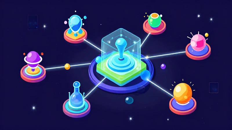 Ilustración científica vibrante y luminosa