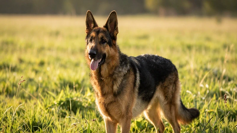 Cómo ha evolucionado la domesticación de animales 5 Perro pastoreo en prado soleado y suave