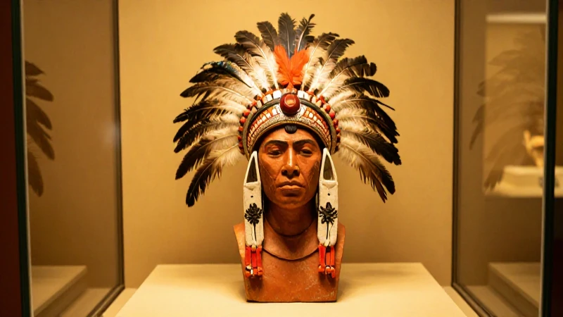 Cuál es la línea del tiempo de la cultura mixteca 6 Retrato mixteca con tocado emplumado, luz dorada