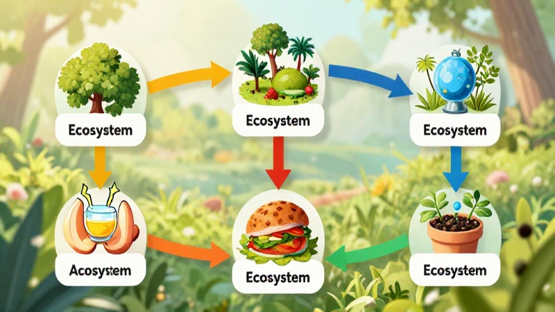 El Esquema de un ecosistema: una visión completa de la interconexión de la vida en nuestro planeta 3 Esquema del ecosistema visualmente colorido