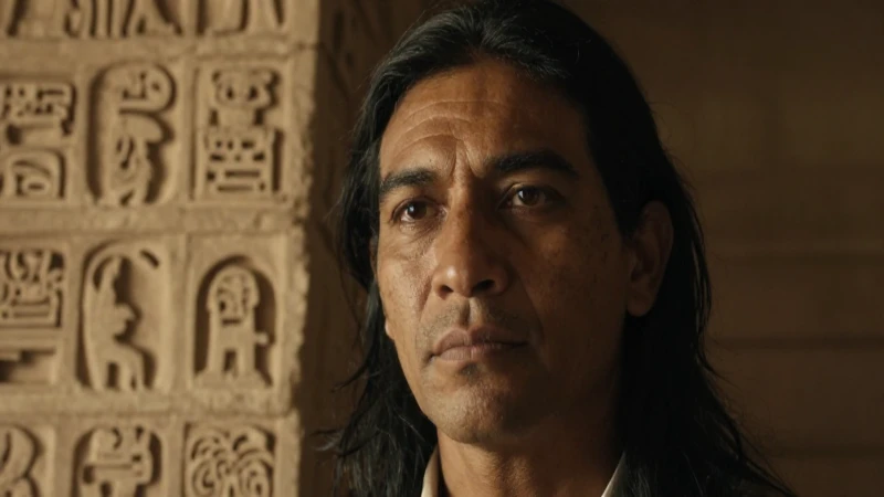 Retrato cercano de un erudito mesoamericano antiguo