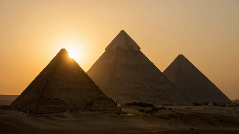 Línea del tiempo de la arquitectura en el antiguo Egipto 7 Piramides en contraluz, silueta cálida