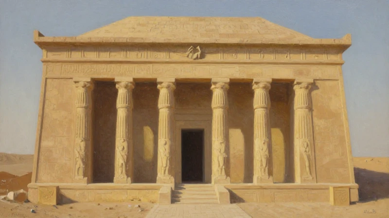 Línea del tiempo de la arquitectura en el antiguo Egipto 3 Tumba mastaba sin terminar bajo sol cálido