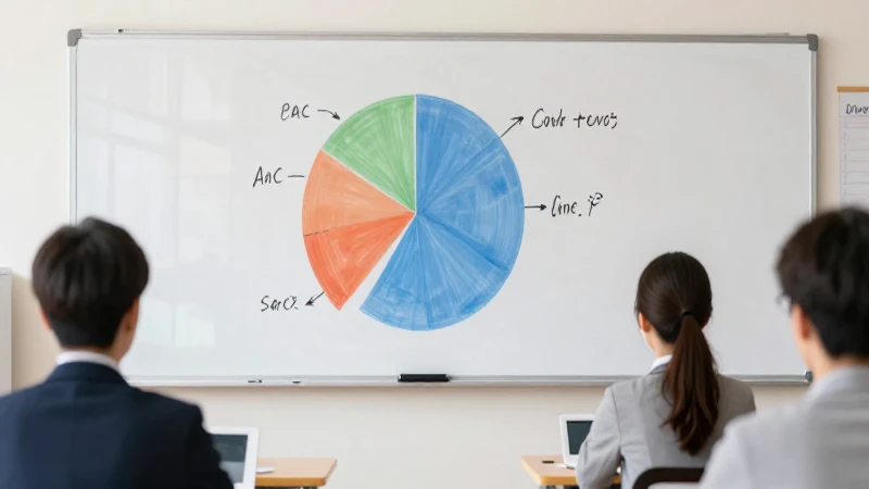 Aula luminosa con diagrama sectorial