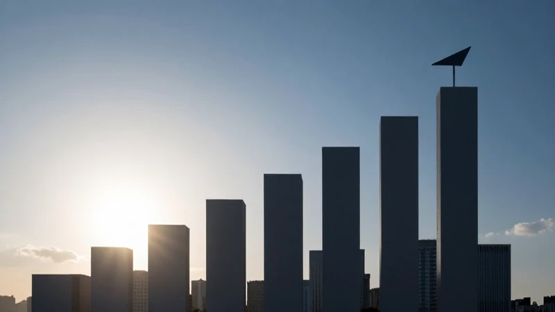 Gráfico empresarial iluminado profesionalmente, ángulo amplio