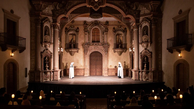 Línea del tiempo de 1600 a 1700 en México: eventos clave 8 Teatro barroco mexicano, dramático e iluminado por velas
