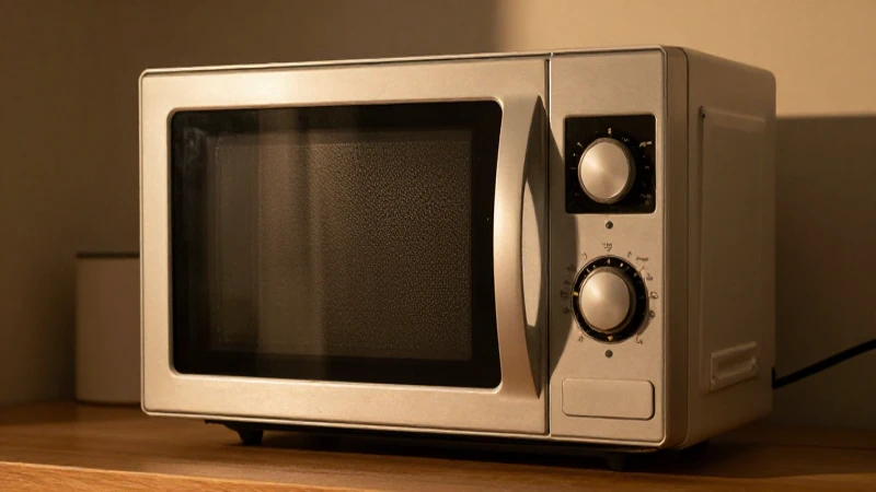 Horno vintage iluminado cálidamente en cocina