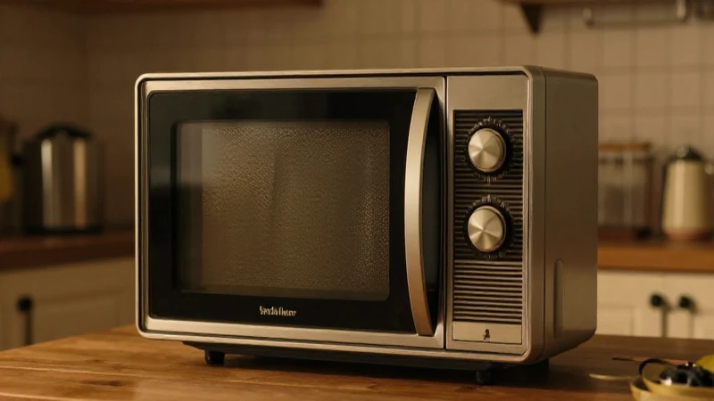 Horno vintage en cocina con luz cálida
