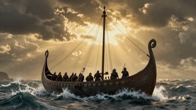 Los vikingos navegaron con fuerza en siglos VIII-IX